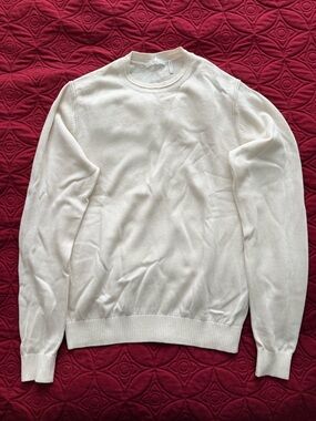 Helmut Lang Men's Cream Crewneck Sweater